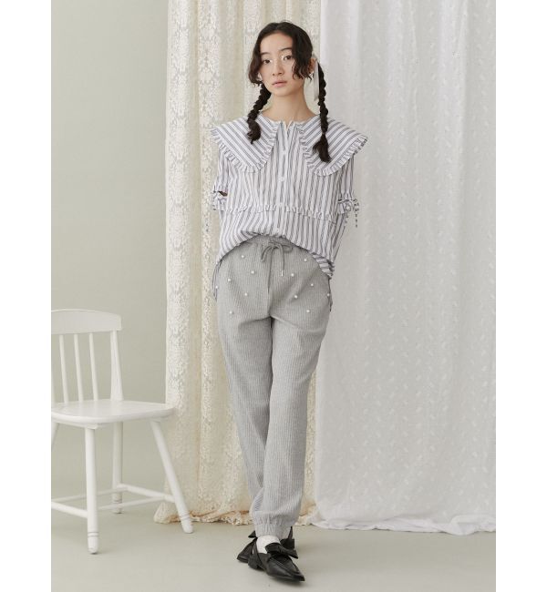 merry jenny「パールリブジョガーパンツ」|その他|