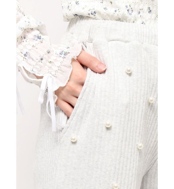 merry jenny「パールリブジョガーパンツ」|その他|