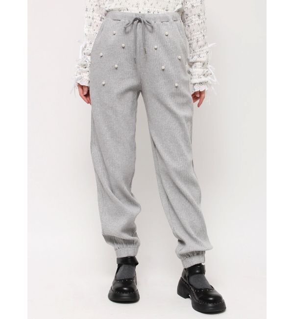 merry jenny「パールリブジョガーパンツ」|その他|