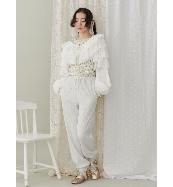 merry jenny「パールリブジョガーパンツ」|その他|