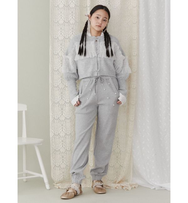 merry jenny「パールリブジョガーパンツ」|その他|