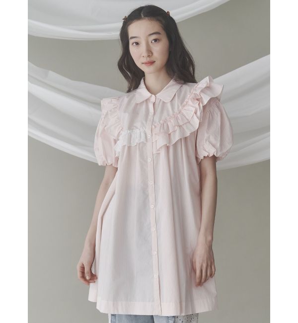 merry jenny「stripe frillfrill ワンピース」|ワンピース|