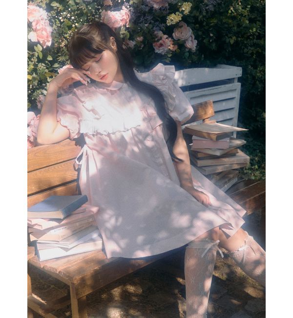 merry jenny「stripe frillfrill ワンピース」|ワンピース|