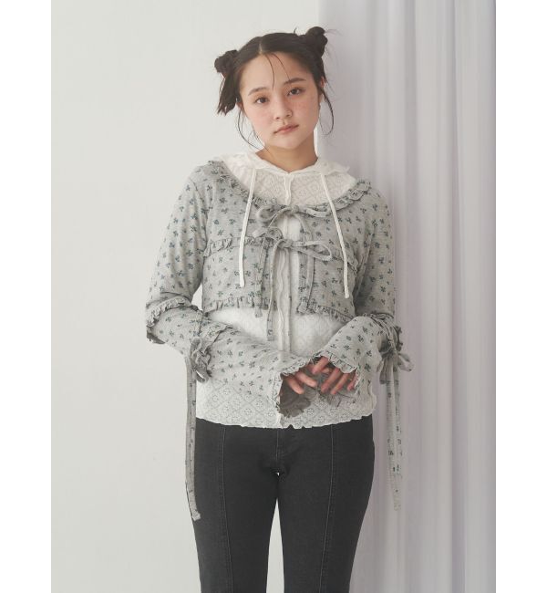 merry jenny「フードレースtops」|Tシャツ・カットソー|