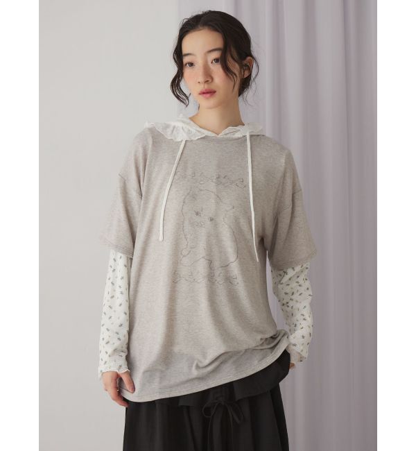 merry jenny「フードレースtops」|Tシャツ・カットソー|