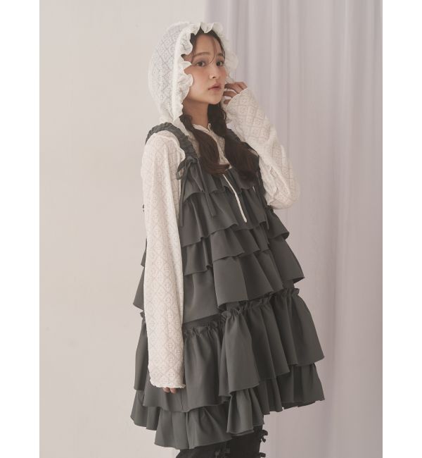 merry jenny「フードレースtops」|Tシャツ・カットソー|