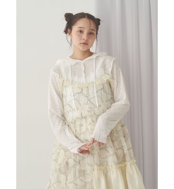 merry jenny「フードレースtops」|Tシャツ・カットソー|