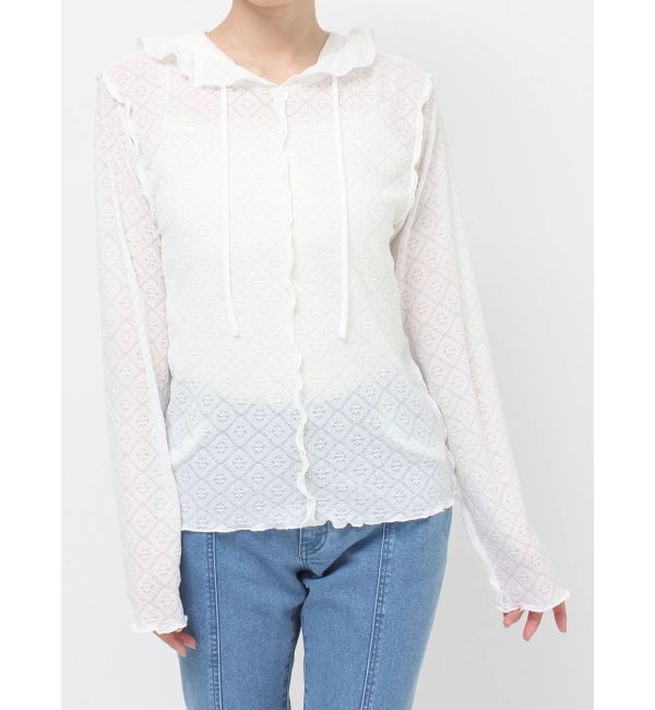 merry jenny「フードレースtops」|Tシャツ・カットソー|