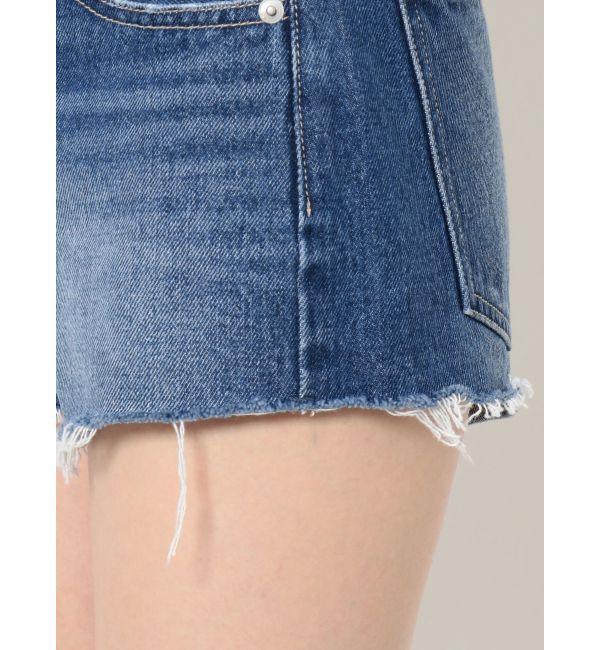 GYDA「REMAKEライク2WAYダブルウエストデニムショートパンツ」|デニム|