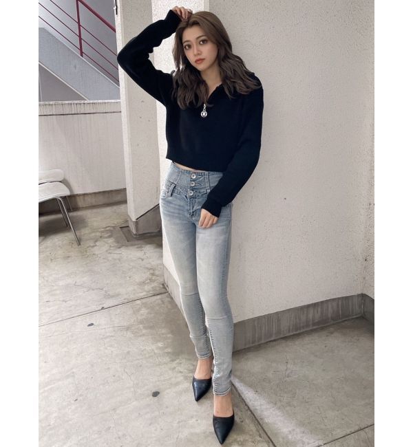 GYDA「Symmetry GYDAスライダーニットトップス」|ニット・セーター|