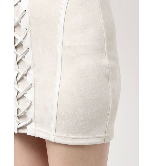 GYDA「フロントレースアップタイトミニワンピース」|ワンピース|