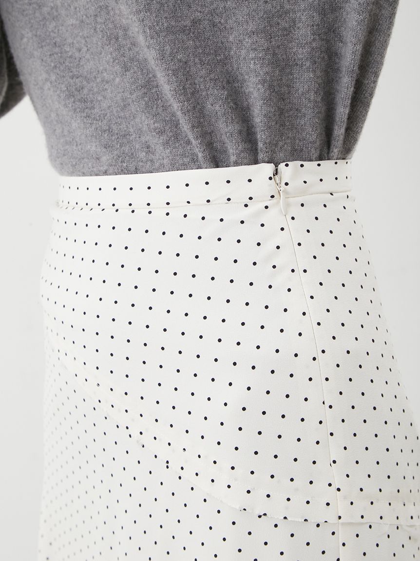 Mila Owen「ドットプリントスパイラルナロースカート」|スカート|