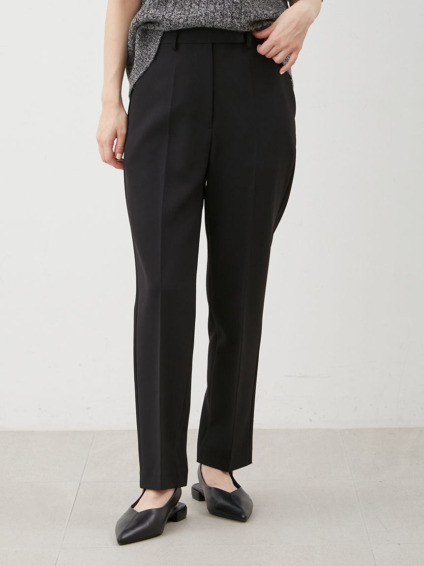 Mila Owen「後ろゴムセンタープレステーパードパンツ」|チノ|