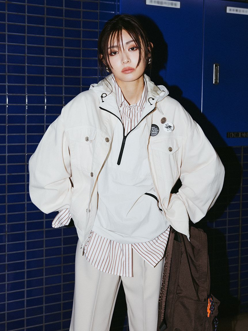 Mila Owen「撥水リサイクルナイロンアノラックパーカー」|パーカー|