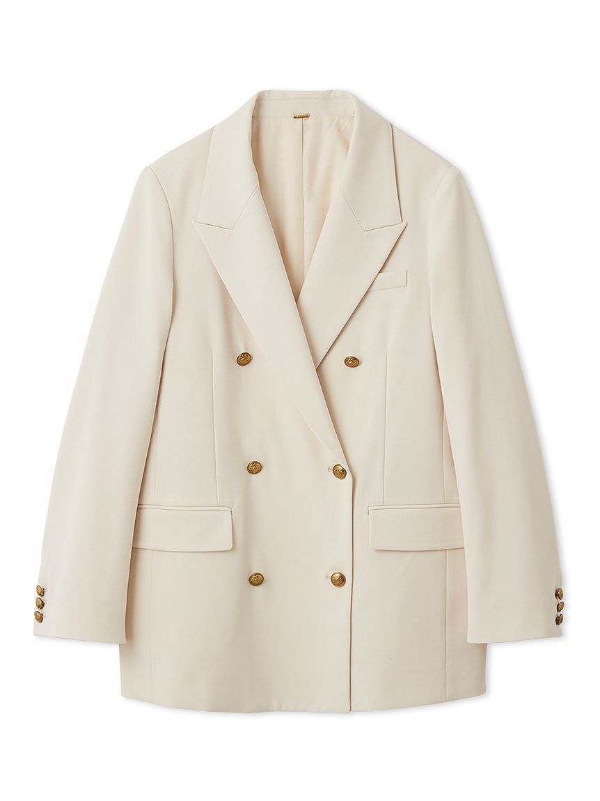 Mila Owen「金釦ダブルブレストロングブレザー」|テーラードジャケット|IVR