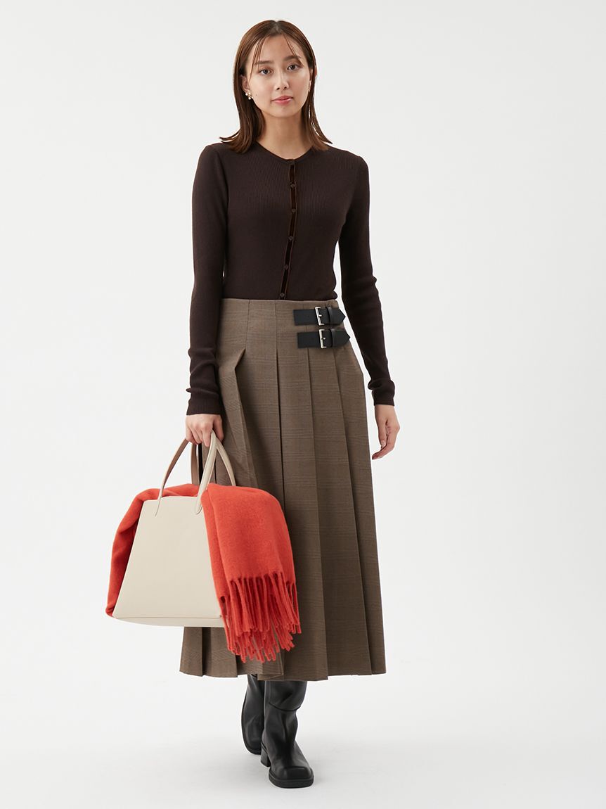 Mila Owen「ベロアリブニットカーディガン」|ニット・セーター|