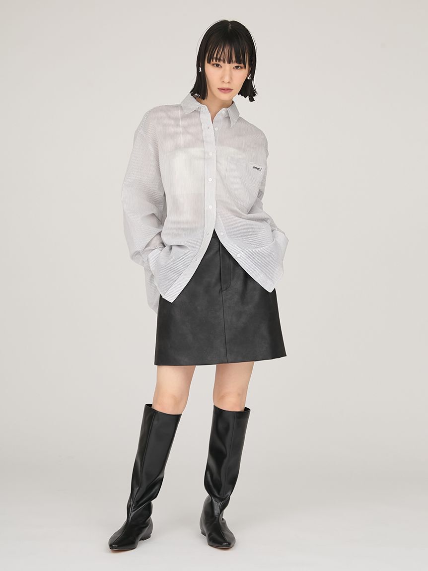 emmi atelier「シアーストライプシャツ」|シャツ・ブラウス|