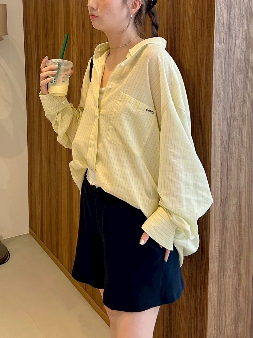 emmi atelier「シアーストライプシャツ」|シャツ・ブラウス|YEL