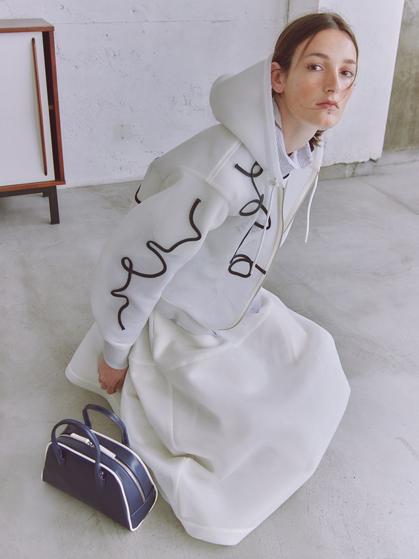 emmi atelier「フェイクレザーパイピングボストンバッグ」|ボストンバッグ|