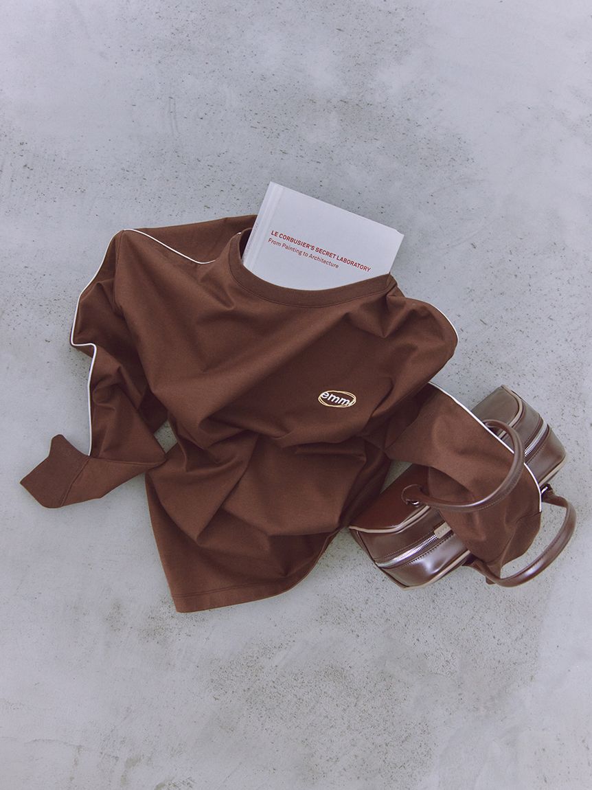 emmi atelier「フェイクレザーパイピングボストンバッグ」|ボストンバッグ|