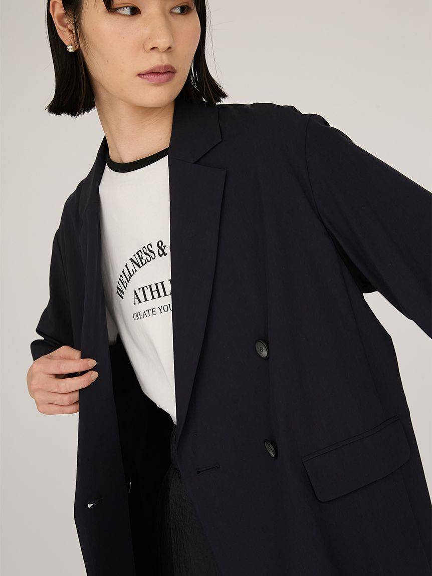 emmi atelier「UVカットハーフスリーブジャケット」|テーラードジャケット|