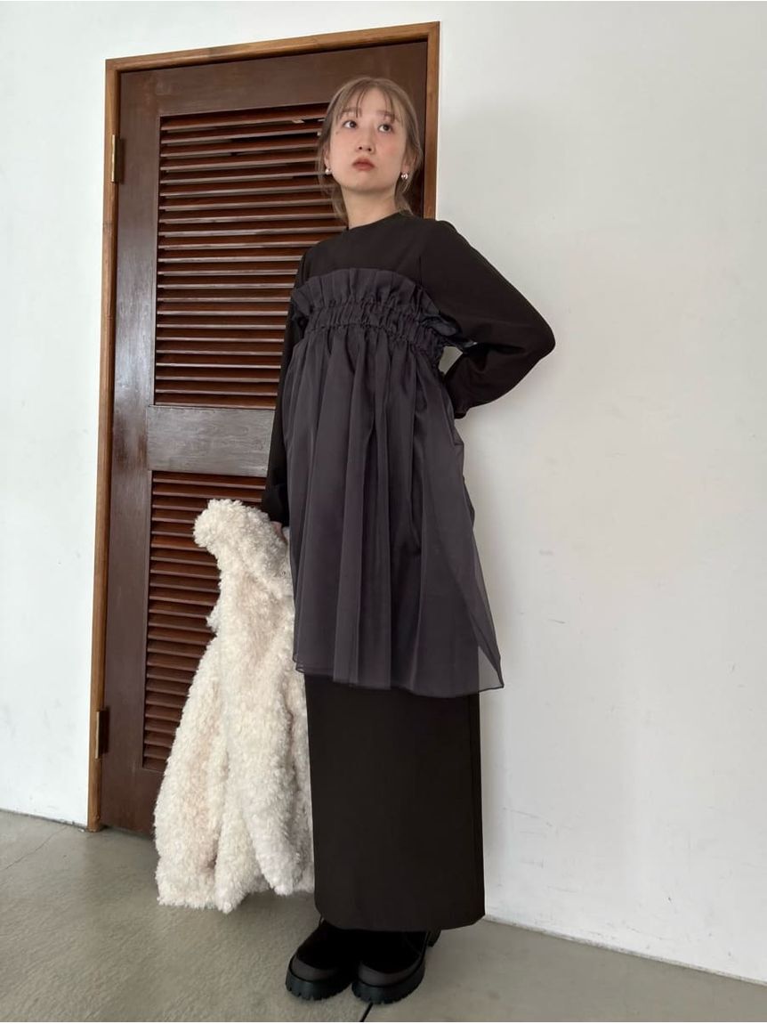emmi atelier「【限定カラーあり】【金子綾 for emmi】ハイネックワンピースセット」|ワンピース|BRW