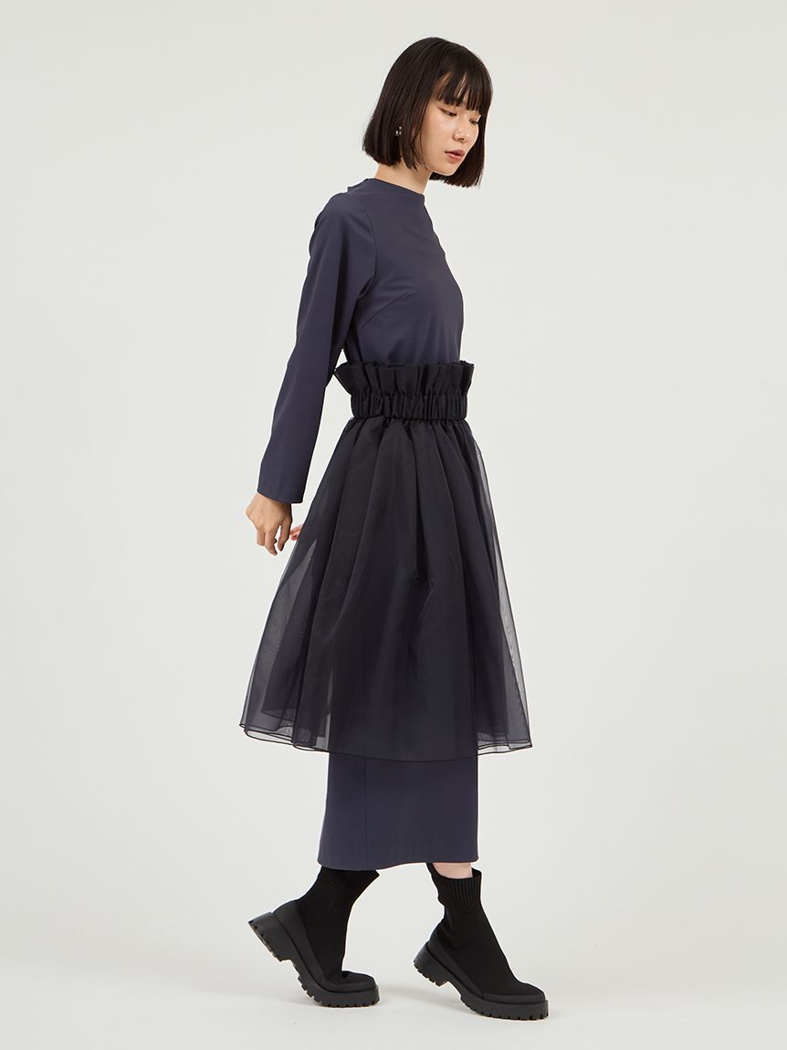 emmi atelier「【限定カラーあり】【金子綾 for emmi】ハイネックワンピースセット」|ワンピース|