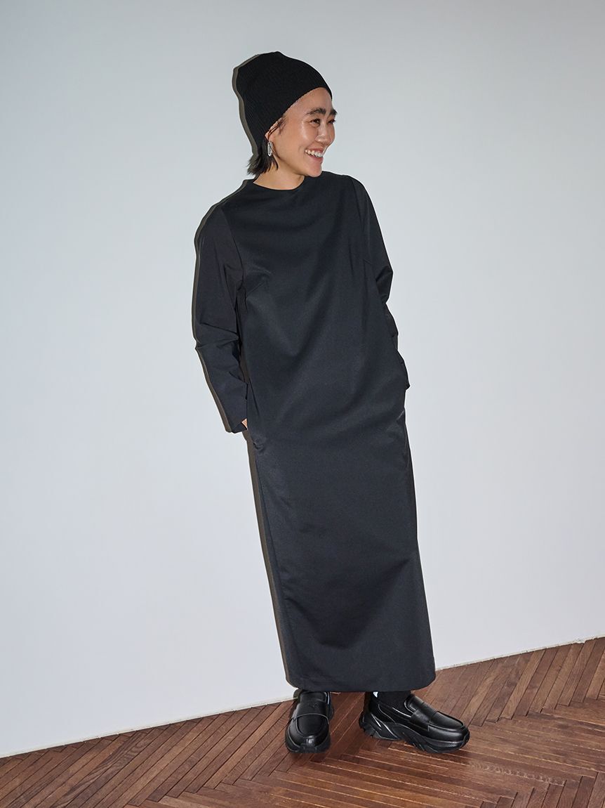 emmi atelier「【限定カラーあり】【金子綾 for emmi】ハイネックワンピースセット」|ワンピース|