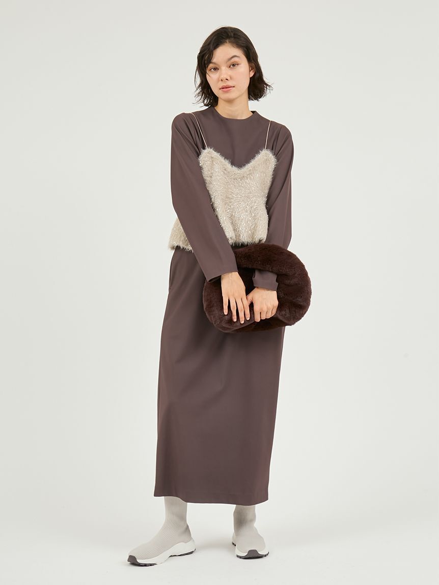 emmi atelier「【限定カラーあり】【金子綾 for emmi】ハイネックワンピースセット」|ワンピース|