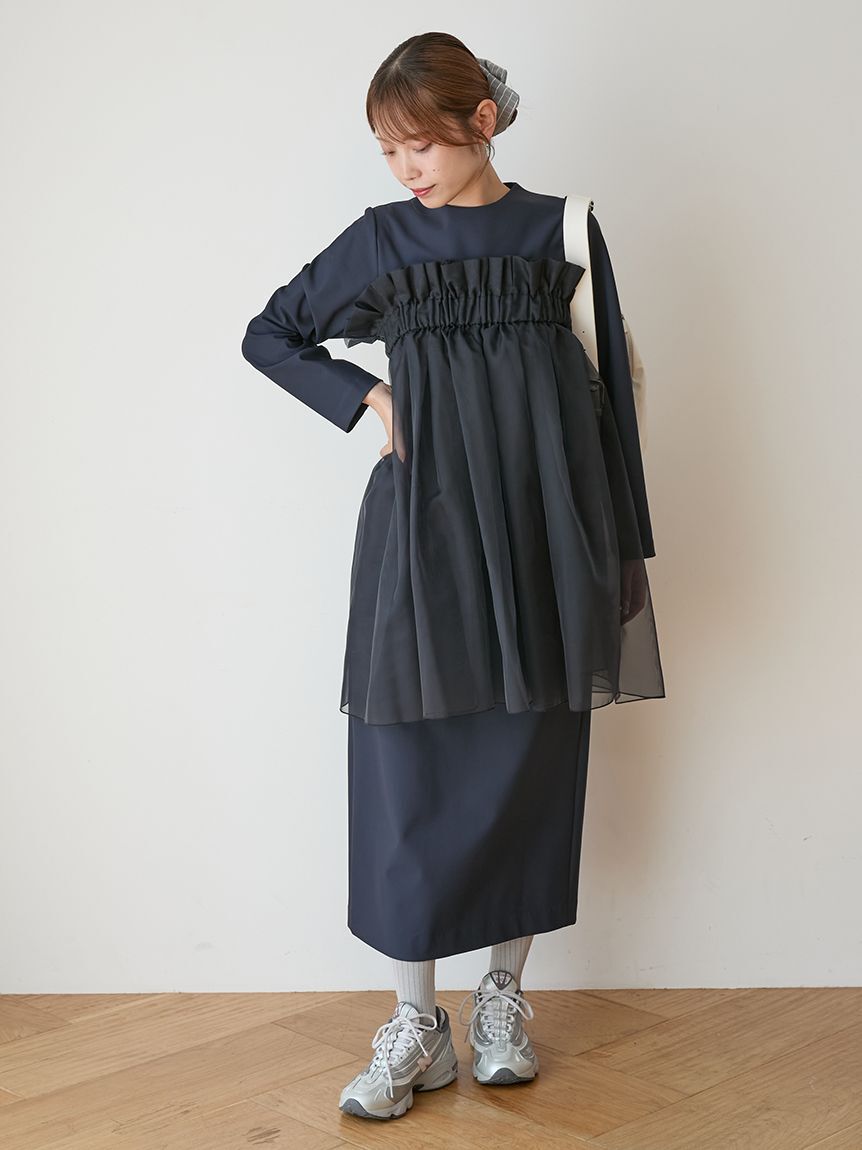 emmi atelier「【限定カラーあり】【金子綾 for emmi】ハイネックワンピースセット」|ワンピース|