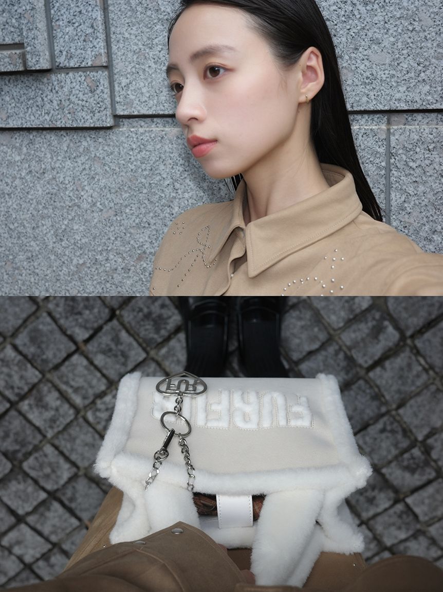 FURFUR「ハートロゴバッグチャーム」|キーケース|