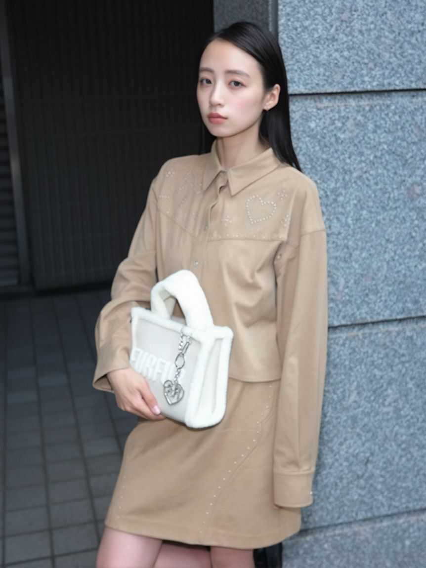 FURFUR「ハートロゴバッグチャーム」|キーケース|