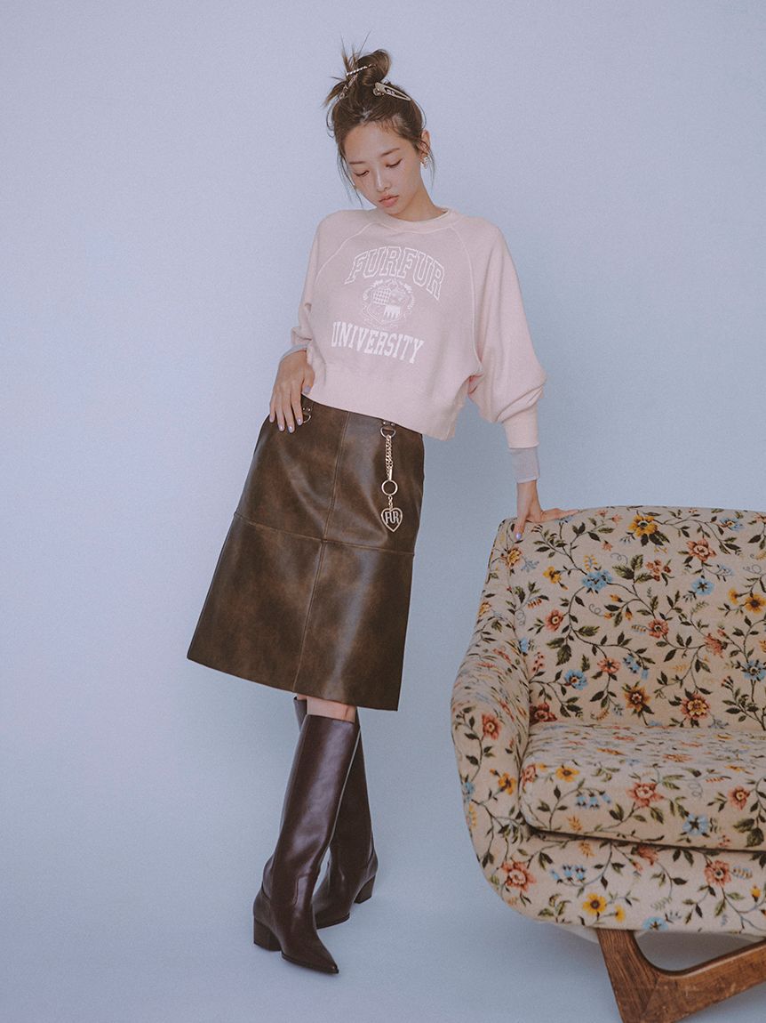 FURFUR「ハートロゴバッグチャーム」|キーケース|