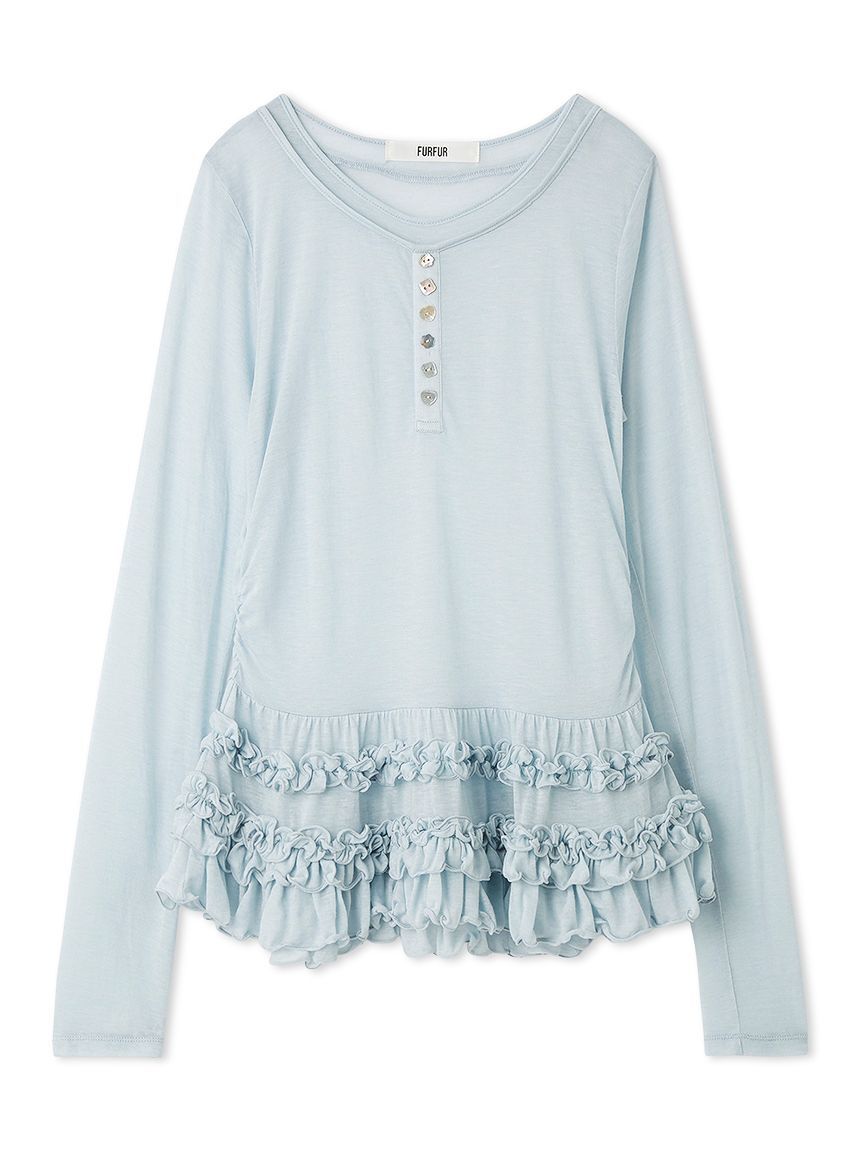 FURFUR「裾フリルジャージートップス」|Tシャツ・カットソー|LBLU