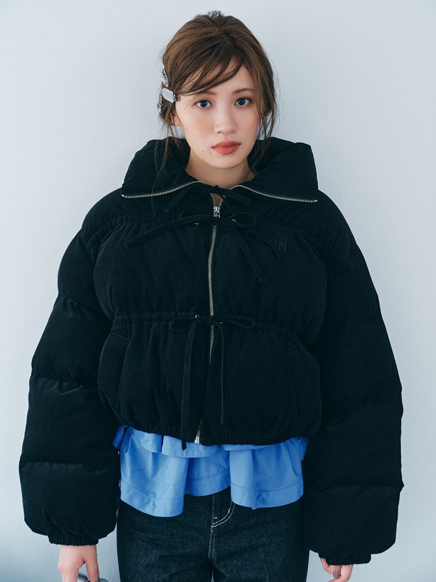 FURFUR「リボンステッチセミフレアデニムパンツ」|デニム|