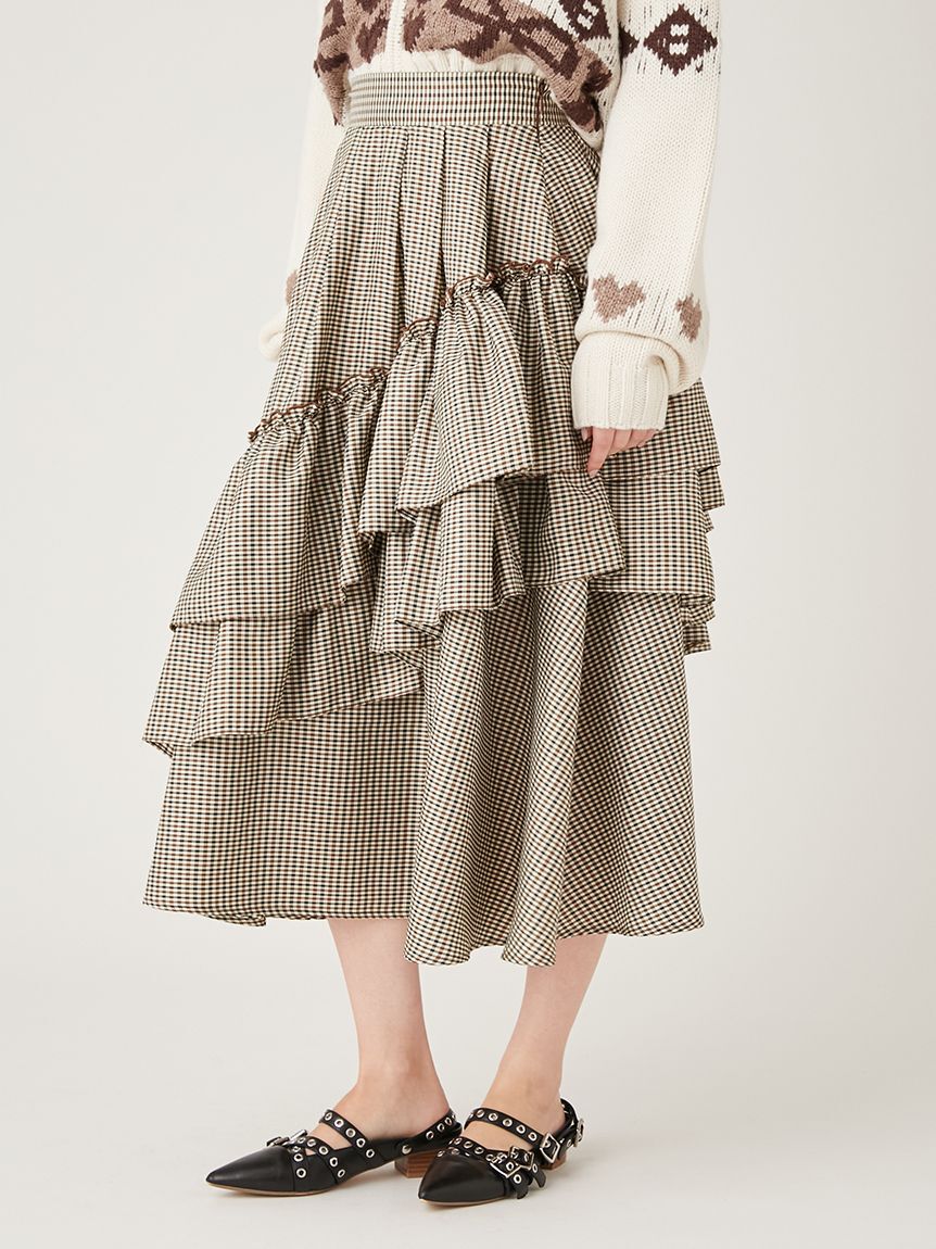 FURFUR「ランダムボリュームタフタスカート」|スカート|