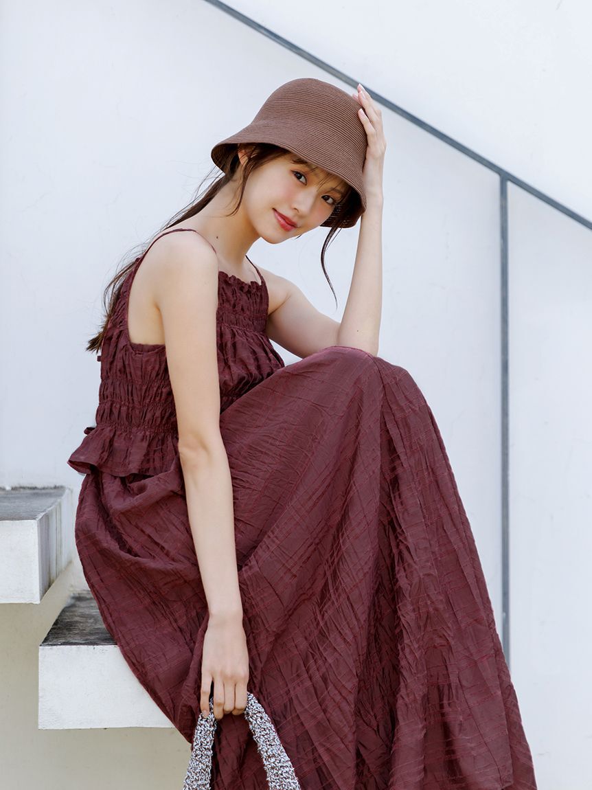 SNIDEL「アメスリプリーツドッキングワンピース」|ワンピース|