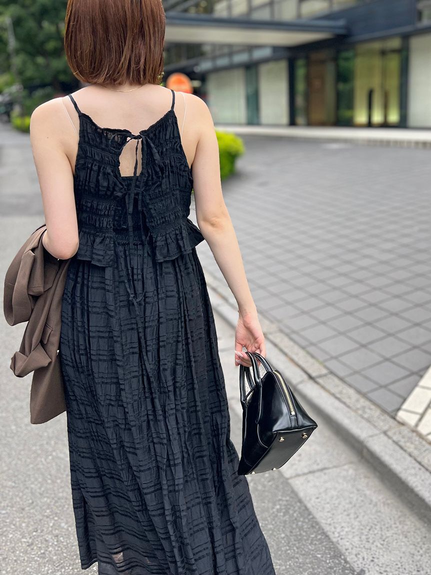 SNIDEL「アメスリプリーツドッキングワンピース」|ワンピース|