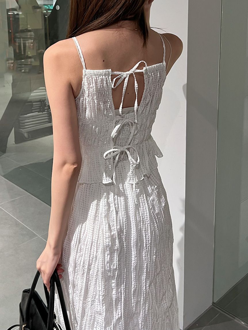 SNIDEL「アメスリプリーツドッキングワンピース」|ワンピース|