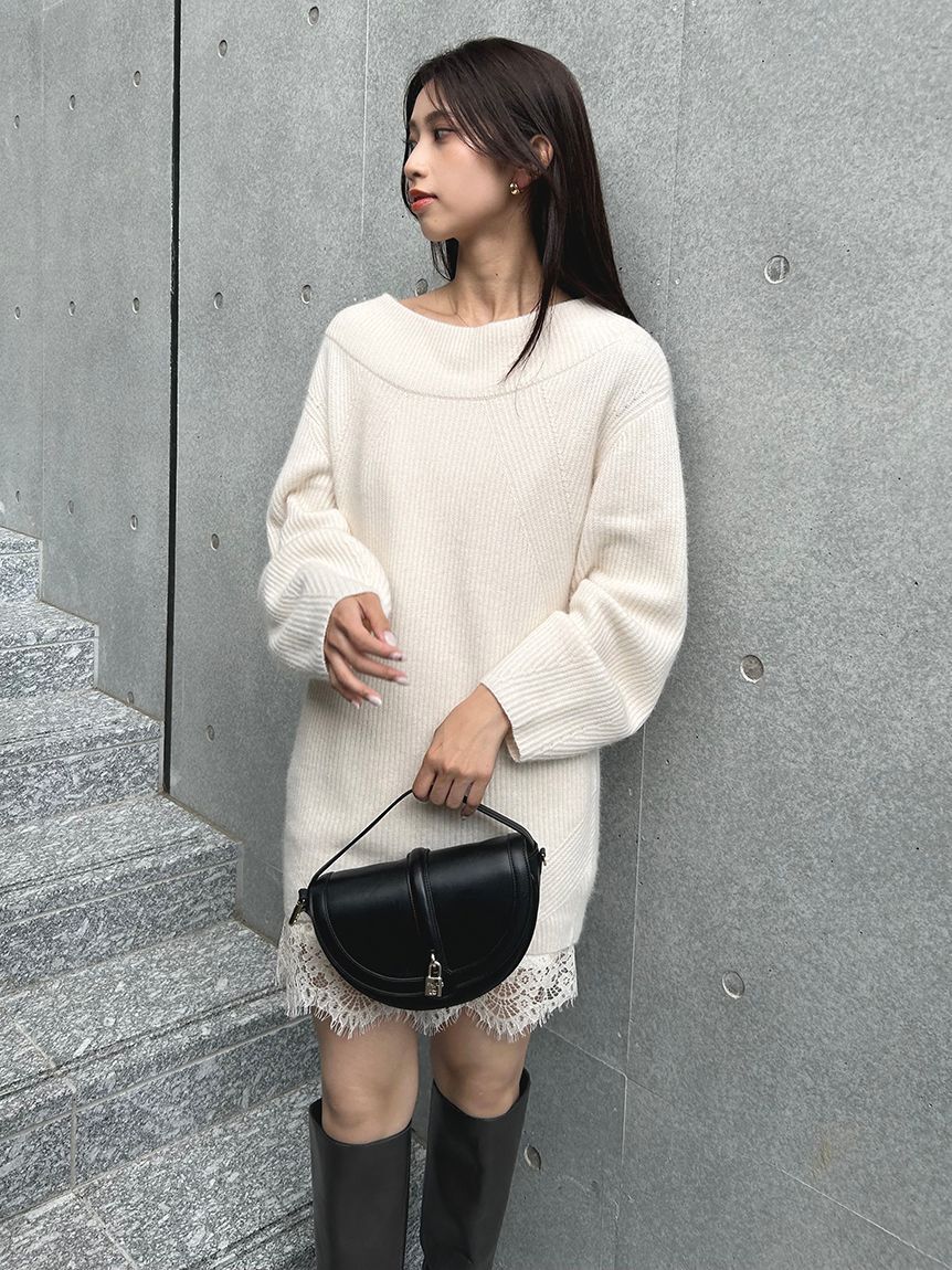 SNIDEL「ニットセットキャミミニワンピース」|ワンピース|