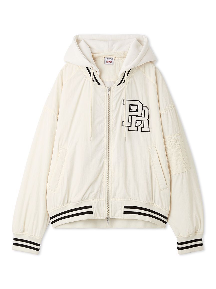 SNIDEL「【NUTMEG】コラボフード付きMA-1」|ブルゾン・スタジャン|