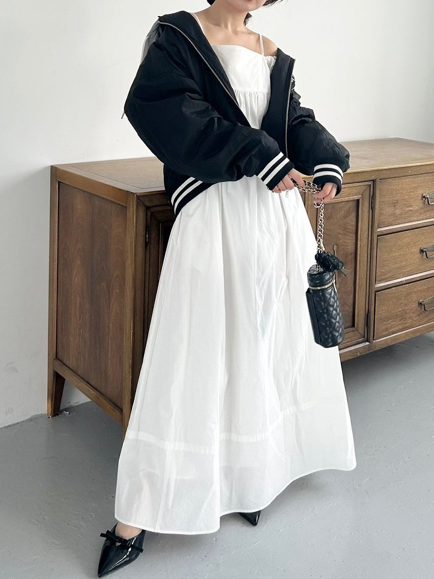 SNIDEL「【NUTMEG】コラボフード付きMA-1」|ブルゾン・スタジャン|