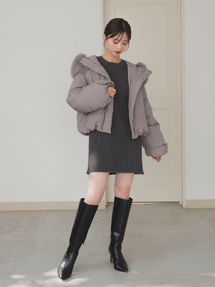 SNIDEL「【WEB限定カラーあり】西川フードファーショートダウン」|ダウン|