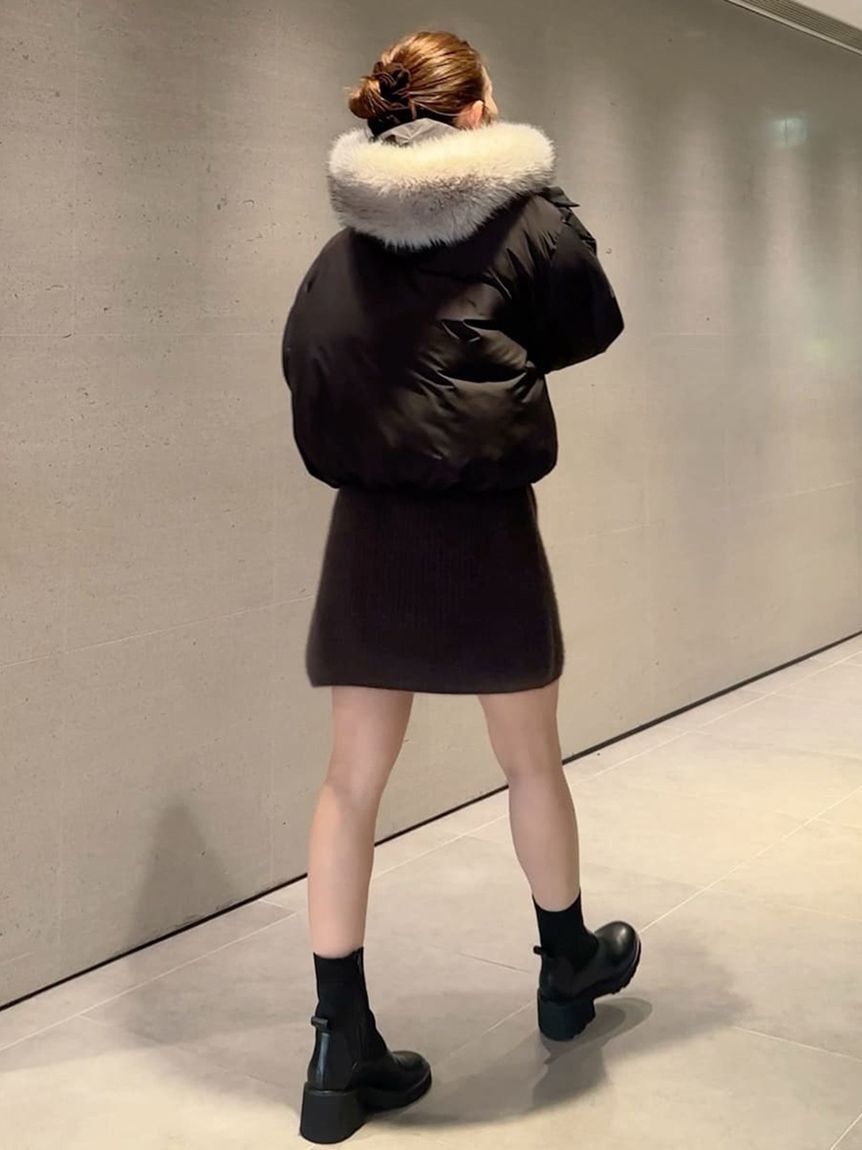 SNIDEL「【WEB限定カラーあり】西川フードファーショートダウン」|ダウン|