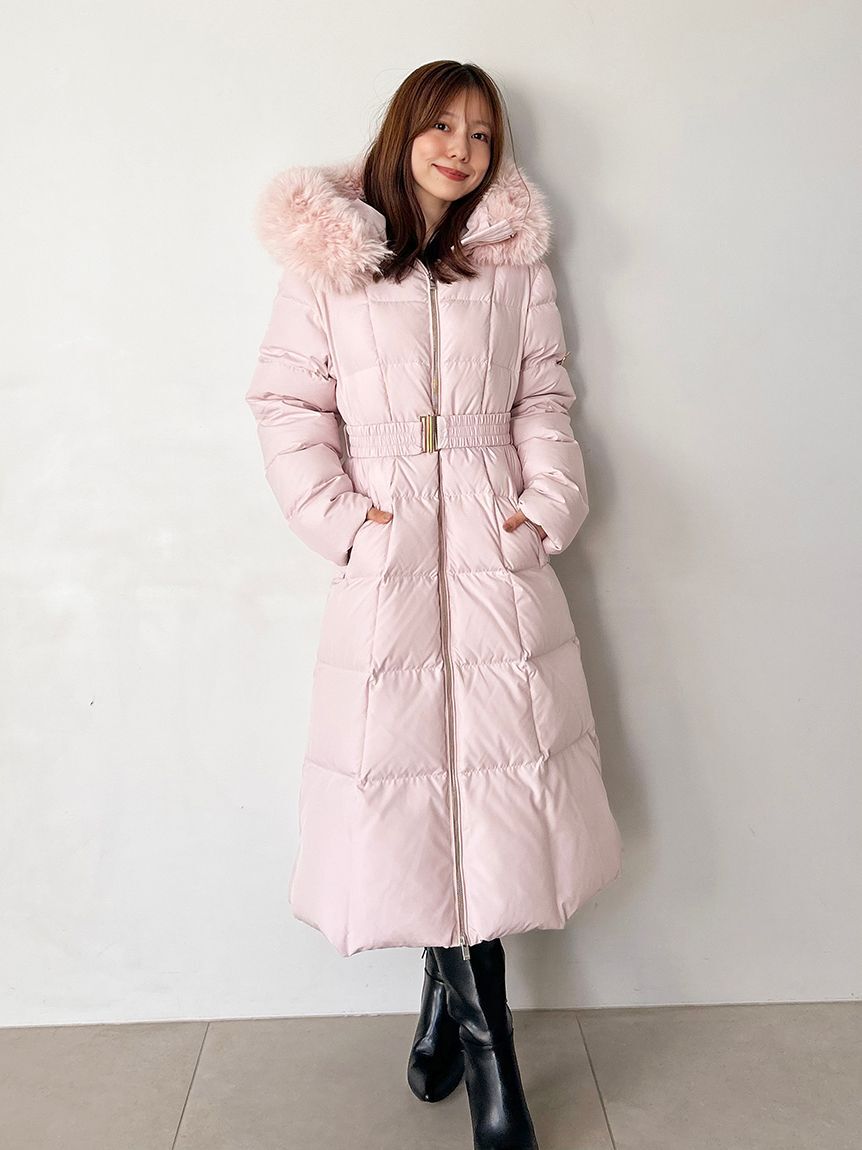 SNIDEL「【00サイズあり】スタイルアップフレンチダウンロングコート」|ダウン|