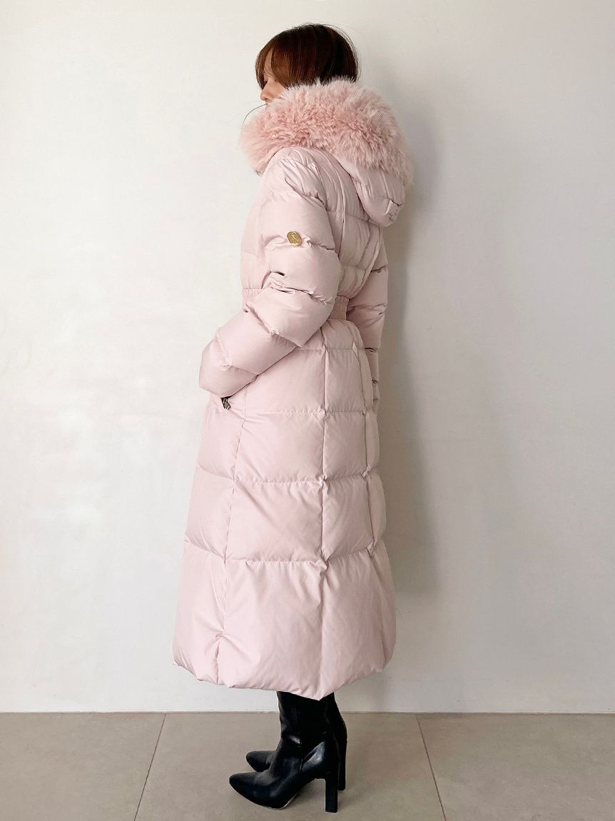 SNIDEL「【00サイズあり】スタイルアップフレンチダウンロングコート」|ダウン|