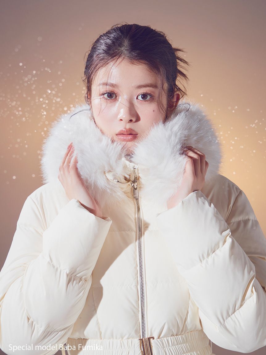 SNIDEL「【00サイズあり】スタイルアップフレンチダウンロングコート」|ダウン|