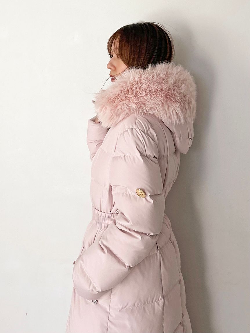 SNIDEL「【00サイズあり】スタイルアップフレンチダウンロングコート」|ダウン|