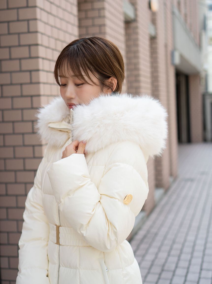 SNIDEL「【00サイズあり】スタイルアップフレンチダウンロングコート」|ダウン|