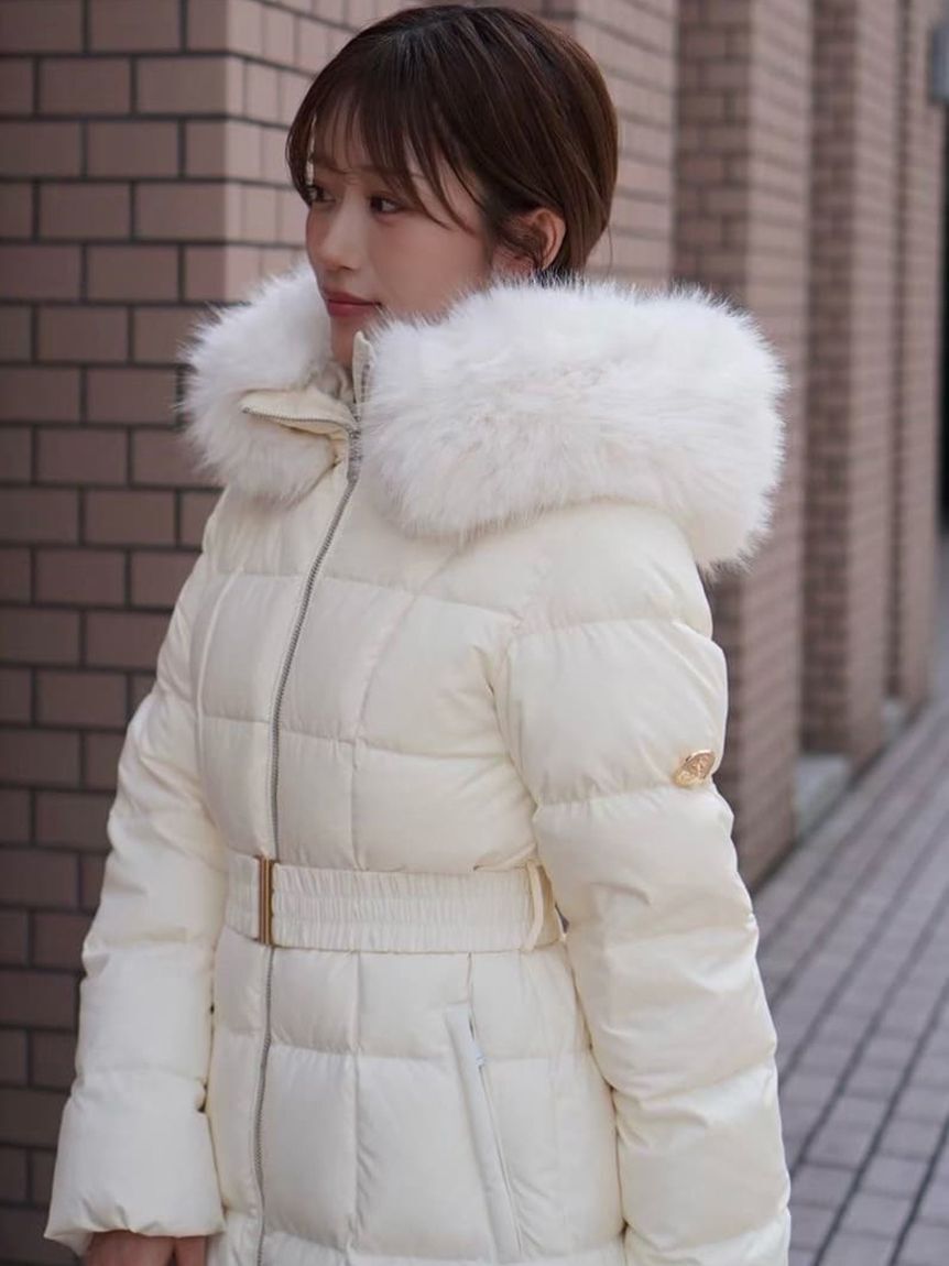 SNIDEL「【00サイズあり】スタイルアップフレンチダウンロングコート」|ダウン|